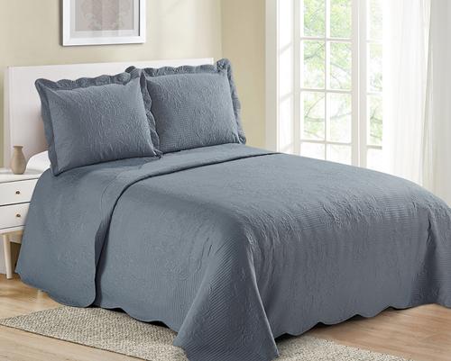 Colcha Camesa Damask AZUL