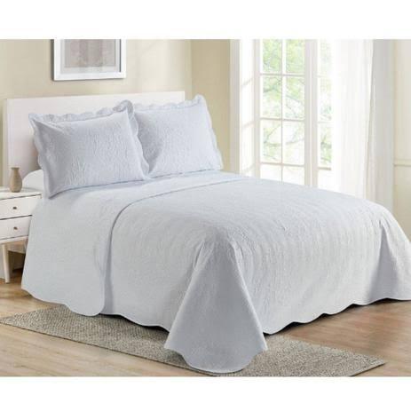 Colcha Camesa Damask BRANCA